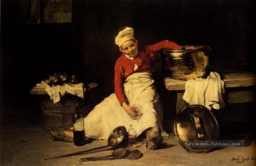 Garçon de cuisine Joseph Claude Bail Peinture à l'huile